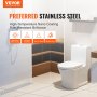 VEVOR 610mm Linear Shower Drain with Square Pattern Grate,Brushed 304 Stainless Steel Rectangle Shower Floor Drain,Linear Drain with Leveling Feet,Hair Strainer Silver