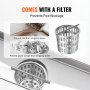 VEVOR 36Inch Linear Shower Drain Offset with Tile Insert Cover,Brushed 304 Stainless Steel Rectangle Shower Floor Drain,Linear Drain with Leveling Feet,Hair Strainer Silver