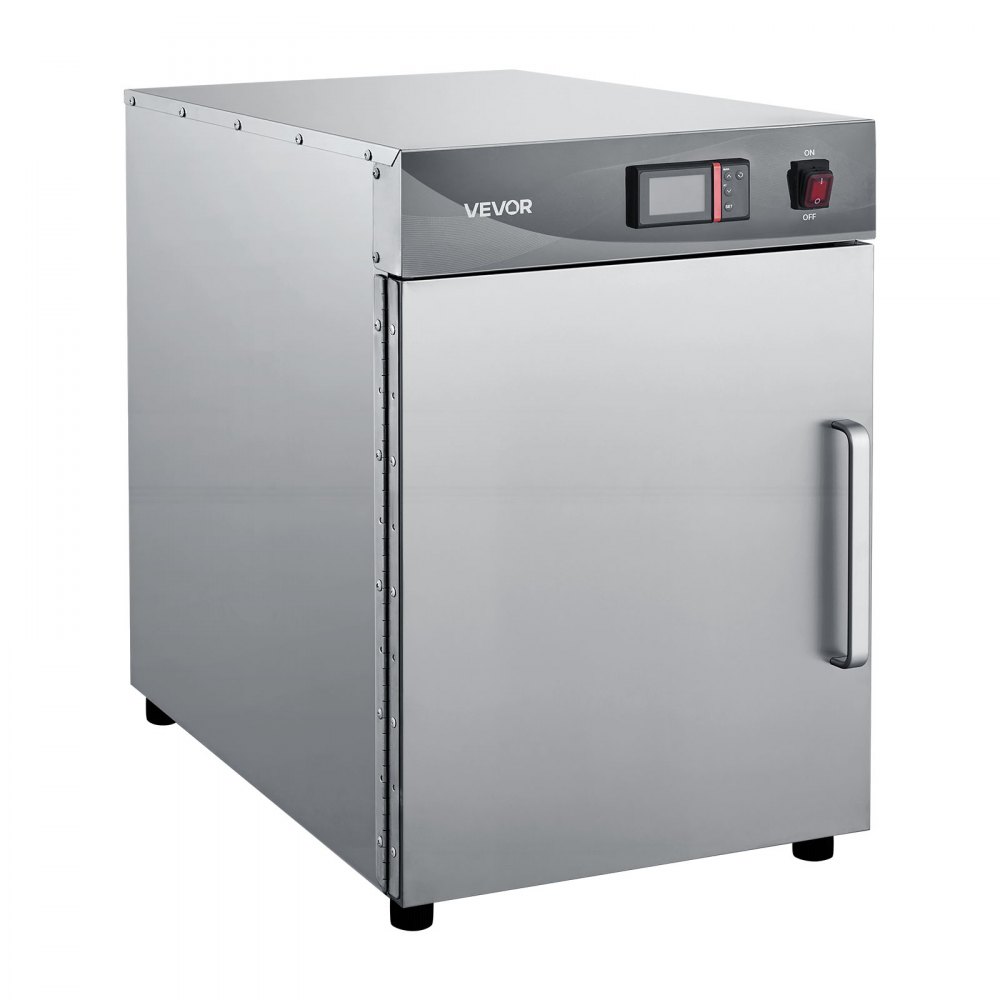 VEVOR Electric Hot Box Food Warmer, 4-Tier Commercial Warming Cabinet with Water Tray, Single-Door and Adjustable Shelves, Stainless Steel Food Warmer Cabinet, for Restaurant, Kitchen, Pizza, Chicken