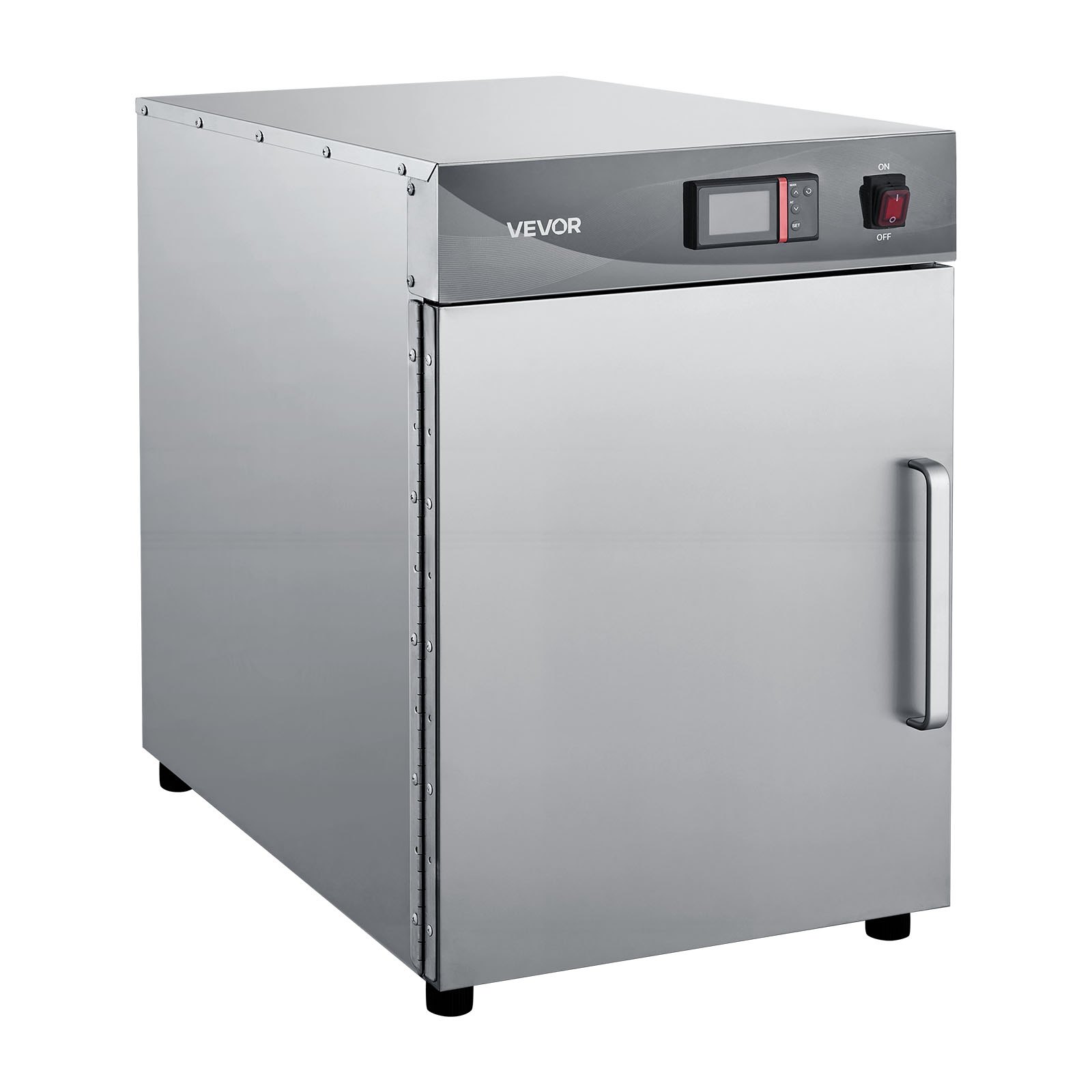 VEVOR Electric Hot Box Food Warmer, 4-Tier Commercial Warming Cabinet with Water Tray, Single-Door and Adjustable Shelves, Stainless Steel Food Warmer Cabinet, for Restaurant, Kitchen, Pizza, Chicken