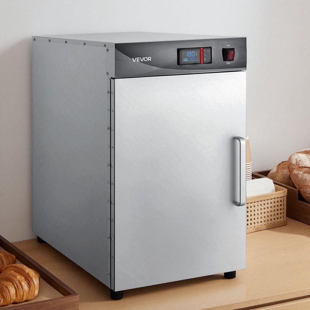 VEVOR Electric Hot Box Food Warmer, 5-Tier Commercial Warming Cabinet with Water Tray, Single-Door and Adjustable Shelves, Stainless Steel Food Warmer Cabinet, for Restaurant, Kitchen, Pizza, Chicken