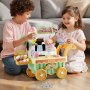 VEVOR Ice Cream Cart for Kids, 27 PCS Accessories, Pretend Play Store with Storage Trolley with Pretend Money, Sound & Light Effects, Montessori Educational Ice Cream Truck Toys for Toddlers 3+