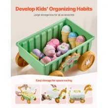 VEVOR Ice Cream Cart for Kids Pretend Play Ice Cream Shop for Kids Aged 3+