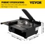 VEVOR Mini Table Saw, 200W Hobby Table Saw for Woodworking, 0-90 Angle Cutting Portable DIY Saw, 4000RMP Multifunctional Table Saws, 1.57in Cutting Depth with Black Apron (Cutting/Polishing Set)