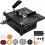 VEVOR Mini Table Saw, 200W Hobby Table Saw for Woodworking, 0-90 Angle Cutting Portable DIY Saw, 4000RMP Multifunctional Table Saws, 1.57in Cutting Depth with Black Apron (Cutting/Polishing Set)