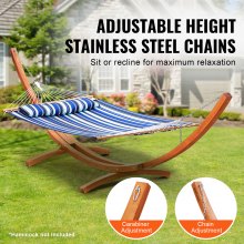 VEVOR Wooden Hammock Stand 475 lbs Capacity Hammock Frame Fits 9-13 ft Hammocks