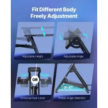 VEVOR Racing Wheel Stand Adjustable & Foldable for Logitech G923 G920 G29 G27