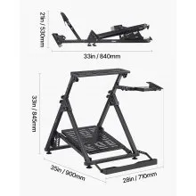 VEVOR Racing Wheel Stand Adjustable & Foldable for Logitech G923 G920 G29 G27