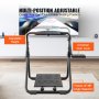 VEVOR Foldable Racing Steering Wheel Stand, Height Adjustable Universal Base Compatible with Logitech & Thrustmaster Racing Wheel and Pedal, Heavy-duty Frame Standard GT/Formula Seating Portable