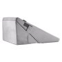 VEVOR Bed Wedge Pillow for Sleeping, Adjustable Orthopedic Bed Wedge, 25D High-Density Foam Filling & Soft Washable Cover, Post Surgery Pillow for Acid Reflux, Back Pain, Snoring Relief, Light Grey
