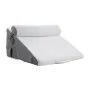 VEVOR Bed Wedge Pillow for Sleeping, 3 Pcs Adjustable Orthopedic Bed Wedge Set, with Jacquard Washable Cover & Foam Support, Post Surgery Pillow for Acid Reflux Back Pain Snoring Relief, White/Grey
