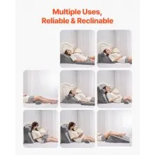 VEVOR Orthopedic Bed Wedge Pillow 4 Pcs Adjustable for Back Leg Neck Sleep GERD