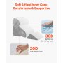 VEVOR Orthopedic Bed Wedge Pillow 4 Pcs Adjustable for Back Leg Neck GERD Sleep