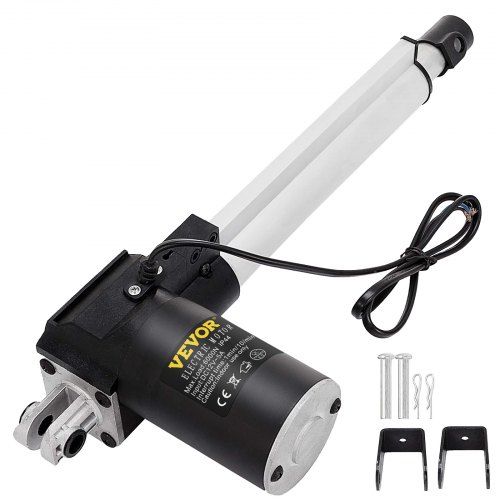 VEVOR 8 Inch Stroke Electric Actuators DC 12V with Mounting Bracket Heavy Duty 6000N/1320LB Actuators for Recliner TV Table Lift Massage Bed Electric Sofa