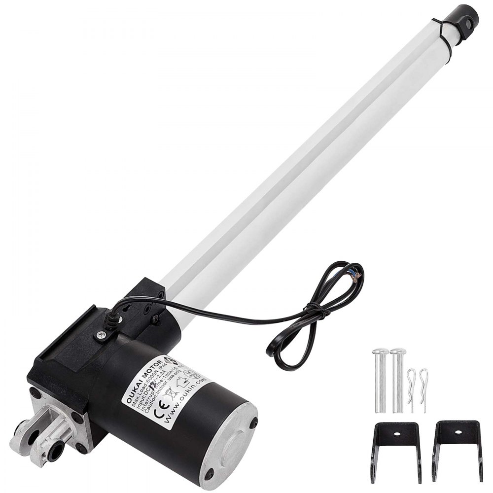14" Stroke Linear Actuator DC 12V Electric Motor 6000N Water-proof Sofa Recliner