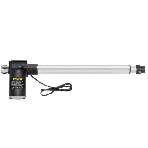 VEVOR 400mm  DC 12V Linear Actuators   Electric Motor Stroke Heavy Duty Linear Actuator 5 mm/s Travel Speed 6000N Max Lift Stroke Linear Actuator Stroke with Mounting Brackets