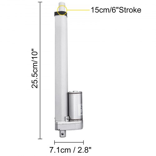 6" Stroke Linear Actuator Dc12v Electric Motor 900n Silent Industry Heavy Duty