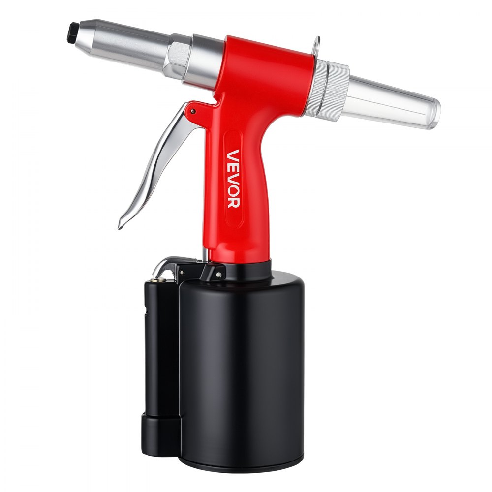 VEVOR Pneumatic Rivet Gun Kit with 3/32" 1/8" 5/32" 3/16" Nosepieces, 2425 LBS Pulling Force, 3-Claw Secure Grip, Air Pop Riveter Tool for Automotive, Construction, Industrial Manufacturing