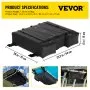 VEVOR T-Top Storage Bag, for 4 Type II Life Jackets, with a Boat Trash Bag, 600D Oxford Fabric Life Vests Storage Bag for Most T-Top Boats, Bimini Tops and Pontoon Tops (Life Jackets not Included)