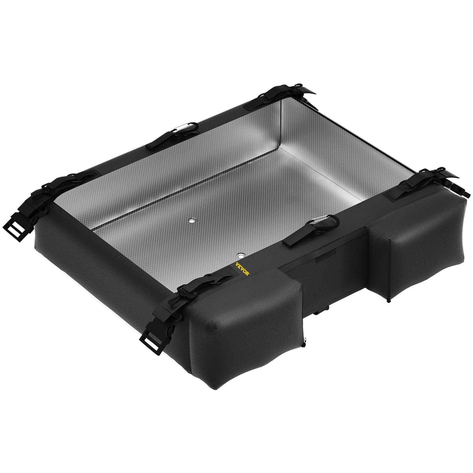 VEVOR T-Top Storage Bag, for 4 Type II Life Jackets, with a Boat Trash Bag, 600D Oxford Fabric Life Vests Storage Bag for Most T-Top Boats, Bimini Tops and Pontoon Tops (Life Jackets not Included)