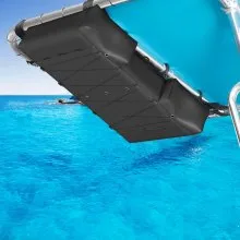 VEVOR T-Top Storage Bag, for 6 Type II Life Jackets, w/ a Boat Trash Bag, 600D Oxford Fabric Life Vests Storage Bag for Most T-Top Boats, Bimini Tops and Pontoon Tops (Life Jackets not Included)