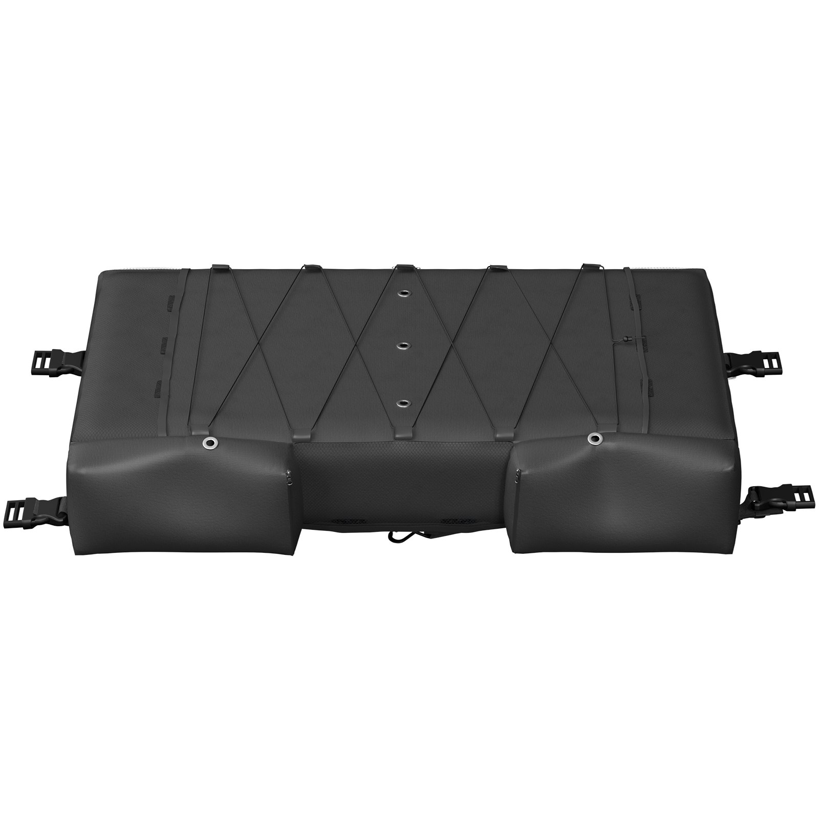 VEVOR T-Top Storage Bag, for 6 Type II Life Jackets, with a Boat Trash Bag, 600D Oxford Fabric Life Vests Storage Bag for Most T-Top Boats, Bimini Tops and Pontoon Tops (Life Jackets not Included)