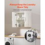 VEVOR 23.6 in Laundry Room Wall Cabinet 2-Tier Kitchen Cupboard with 2 Doors