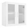VEVOR Laundry Room Wall Cabinet, 2-Tier Wall Mounted Cabinet with 4 Doors, Cupboard Organizer with Adjustable Shelf, for Kitchen, Garage, Laundry, Set of 2, Each 12 x 24 x 24 in (D x W x H), White