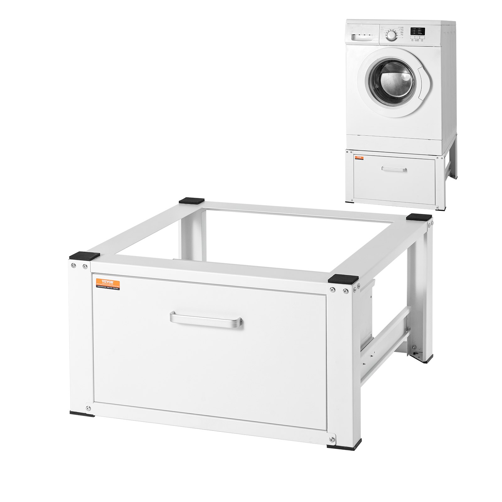 VEVOR laundry pedestal with drawer for washing machine, enhancing storage and accessibility.