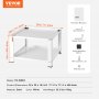 VEVOR laundry pedestal with dimensions 28x28x16 inches, including hex wrench, socket wrench, screws, and shock-absorbing mats.