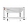 VEVOR laundry pedestal with sturdy metal frame, white finish, and adjustable legs for stability.