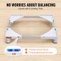 VEVOR Mini Fridge Stand Universal Laundry Pedestal, Adjustable with 4 Strong Feet, Washing Machine Base Multi-Functional for Washer And Dryer, 15"-24.2"W Expandable