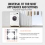 VEVOR Mini Fridge Stand Universal Laundry Pedestal, Adjustable Refrigerator Stand with 4 Strong Feet, Washing Machine Multi-Functional Base for Washer And Dryer, 414-691mm Wide Expandable