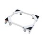 VEVOR mini fridge stand with adjustable corners and durable caster wheels for easy mobility.