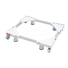 VEVOR Mini Fridge Stand Universal Laundry Pedestal, Adjustable Refrigerator Stand with Smooth Casters, Washing Machine Multi-Functional Base for Washer And Dryer, 414-691mm Wide Expandable