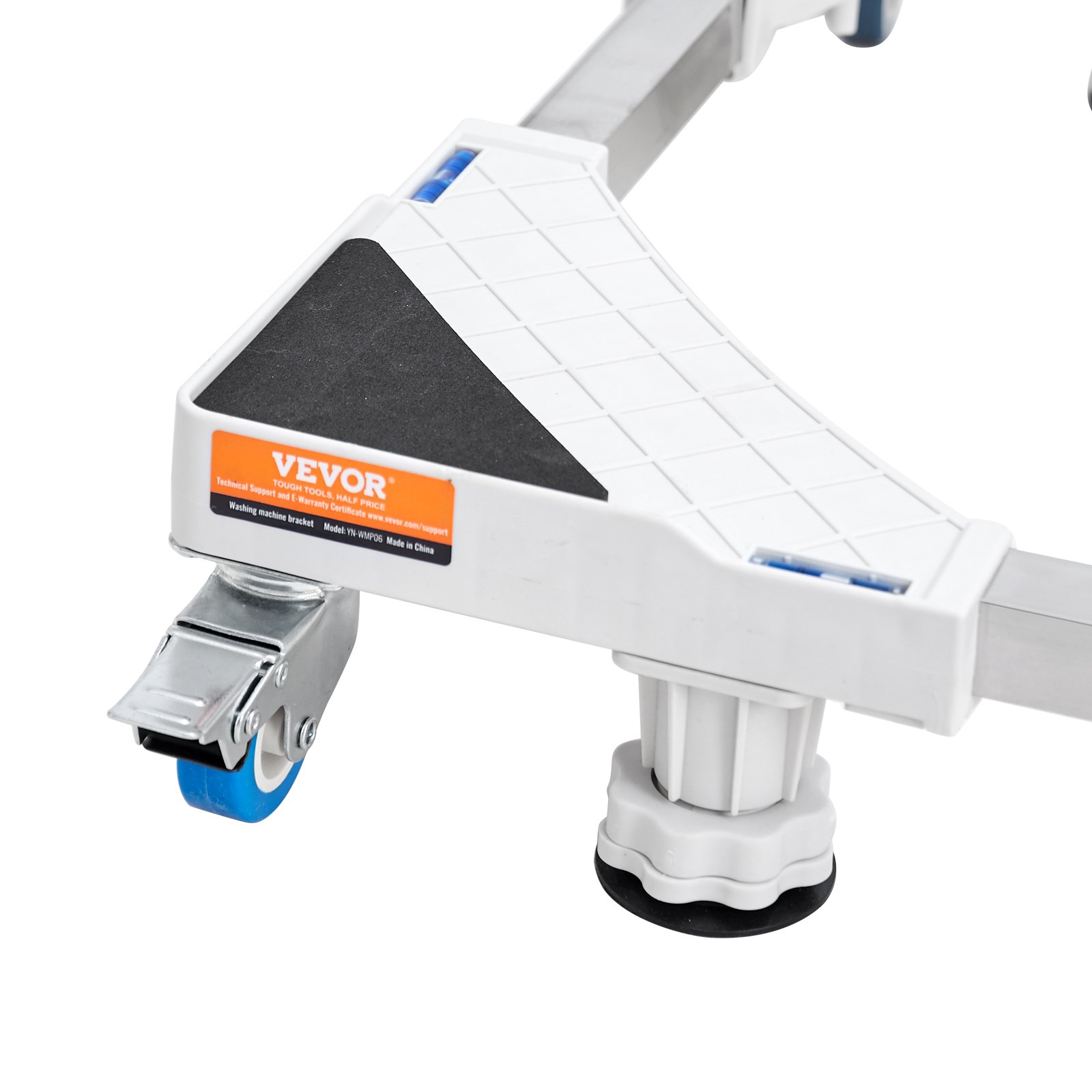 VEVOR mini fridge stand adjustable base with caster wheels and anti-vibration pads for stability.