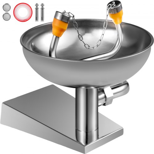 Emergency Eyewash Eye Wash Safety Wall Mounted Emergency Shower Stainless Steel