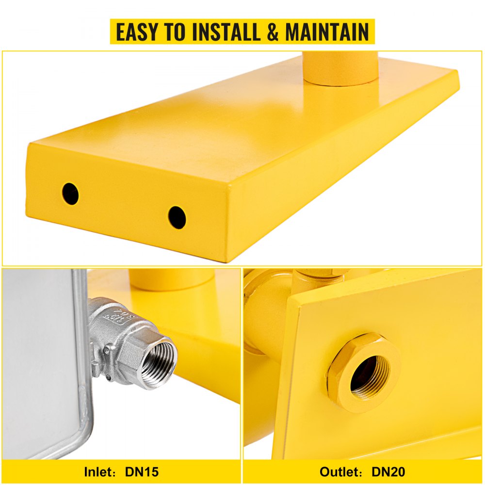 Emergency Eyewash Eye Wash Station Wall Mounted Emergency Shower ABS Coating