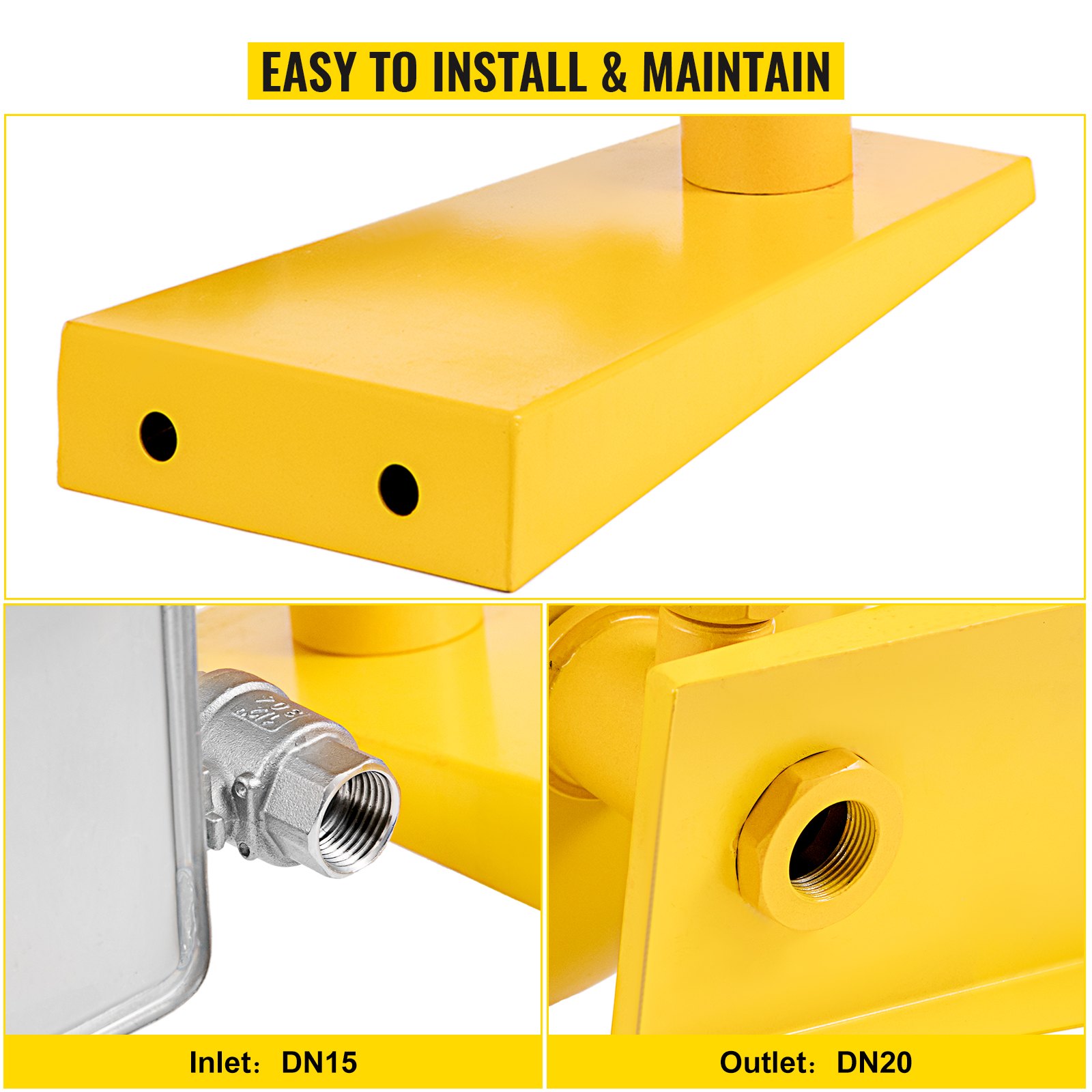 Emergency Eyewash Eye Wash Station Wall Mounted Emergency Shower ABS Coating