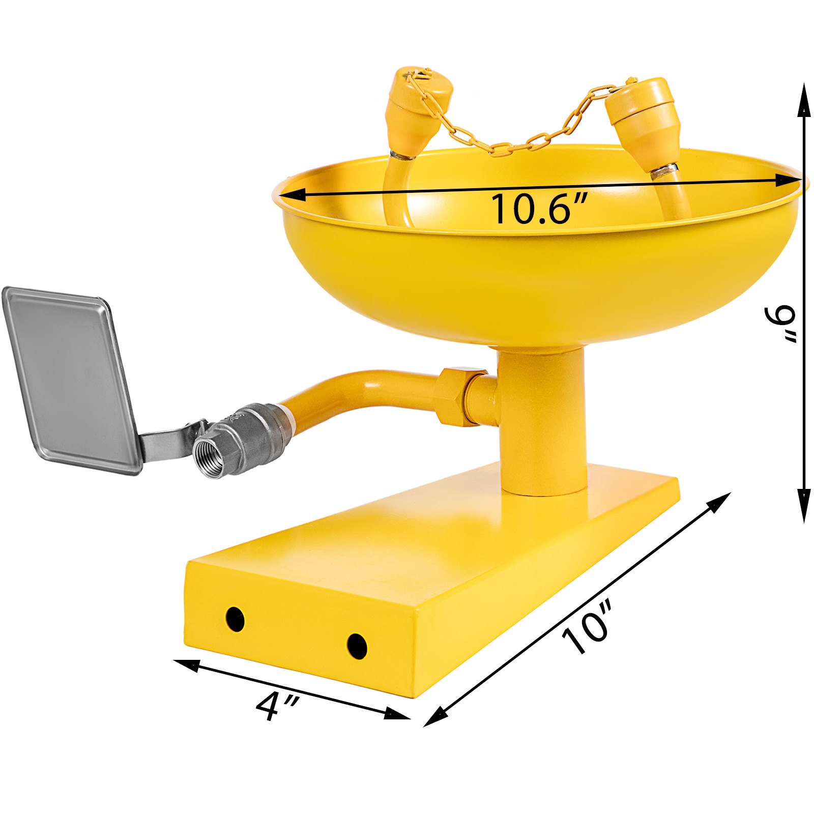 Emergency Eyewash Eye Wash Station Wall Mounted Emergency Shower ABS Coating