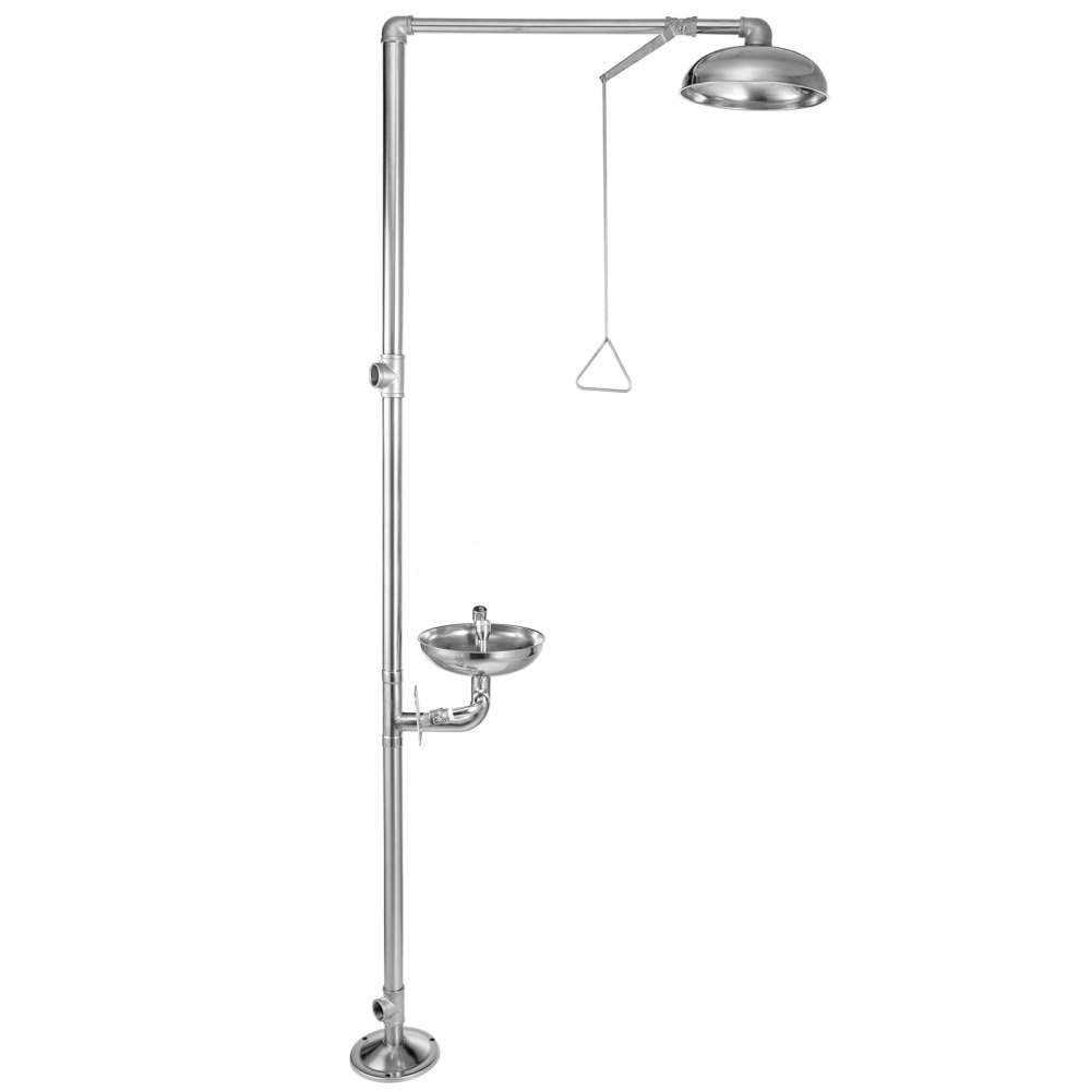Emergency Eyewash Eye Wash Station Safety Combination Shower Stainless Steel