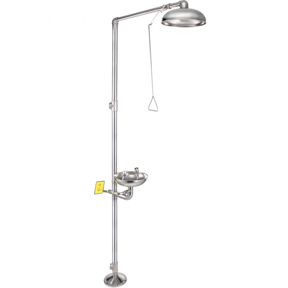 Emergency Eyewash Eye Wash Station Safety Combination Shower Stainless Steel