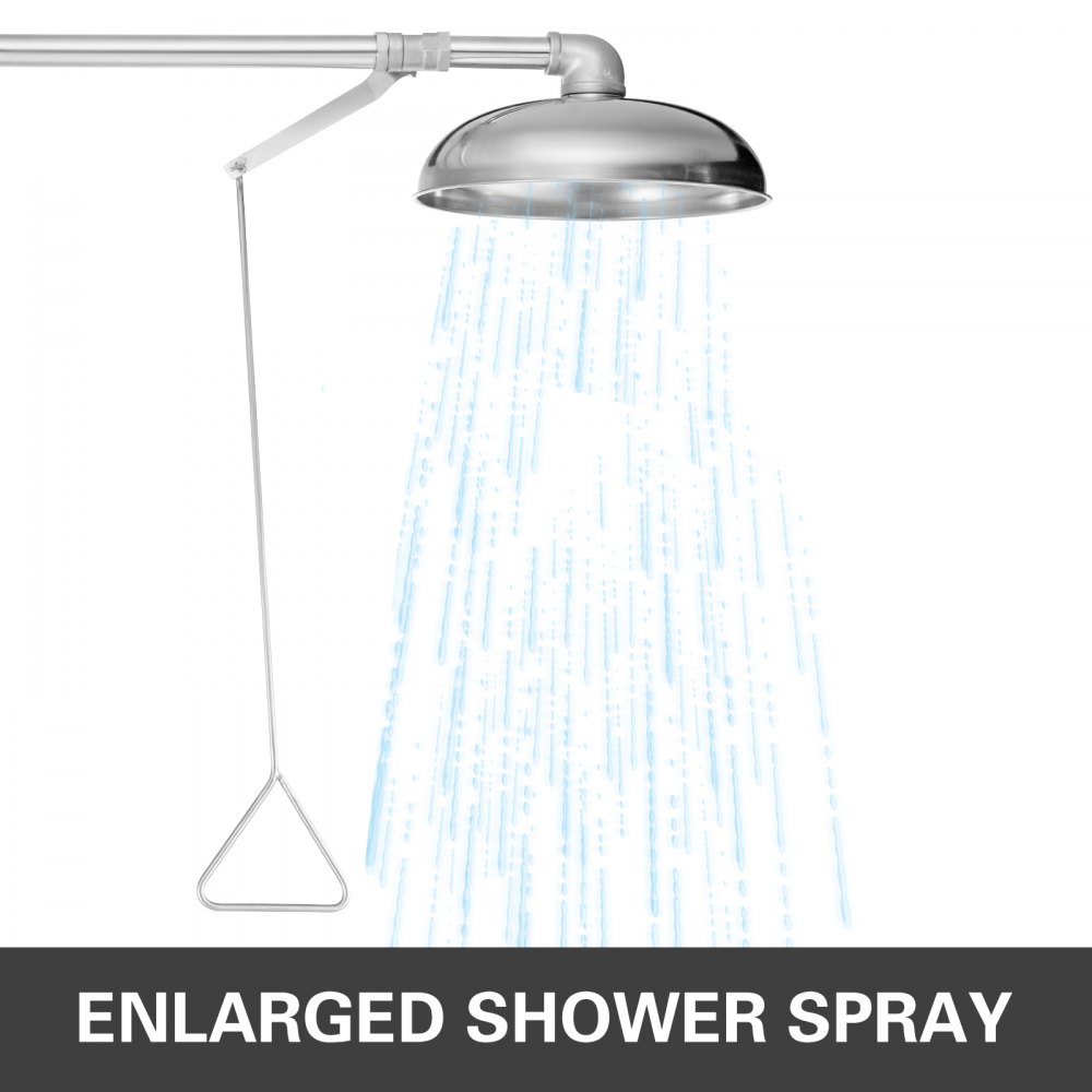Emergency Eyewash Eye Wash Station Safety Combination Shower Stainless Steel