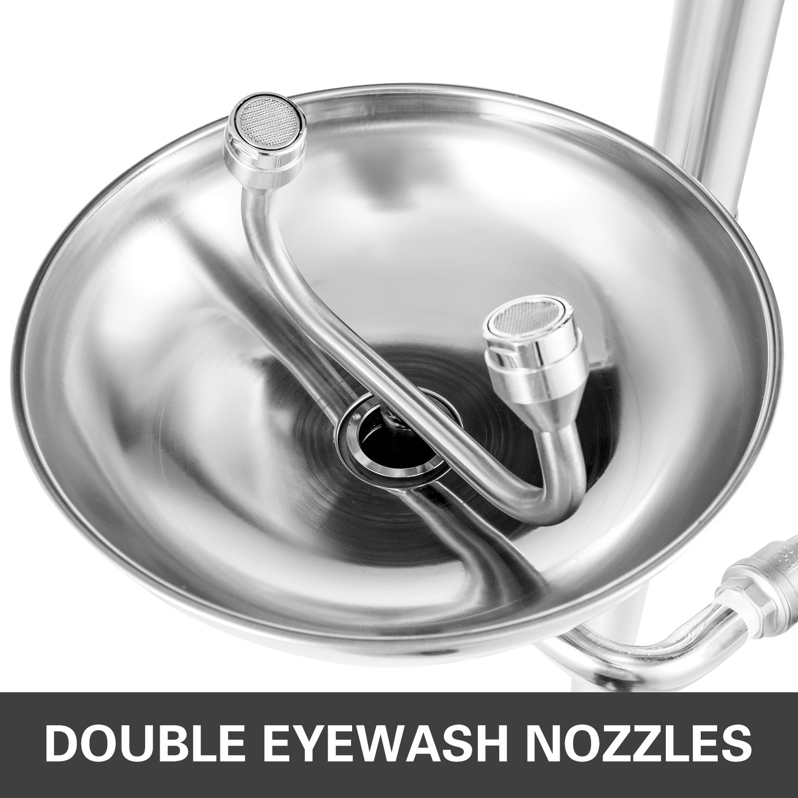 Emergency Eyewash Eye Wash Station Safety Combination Shower Stainless Steel