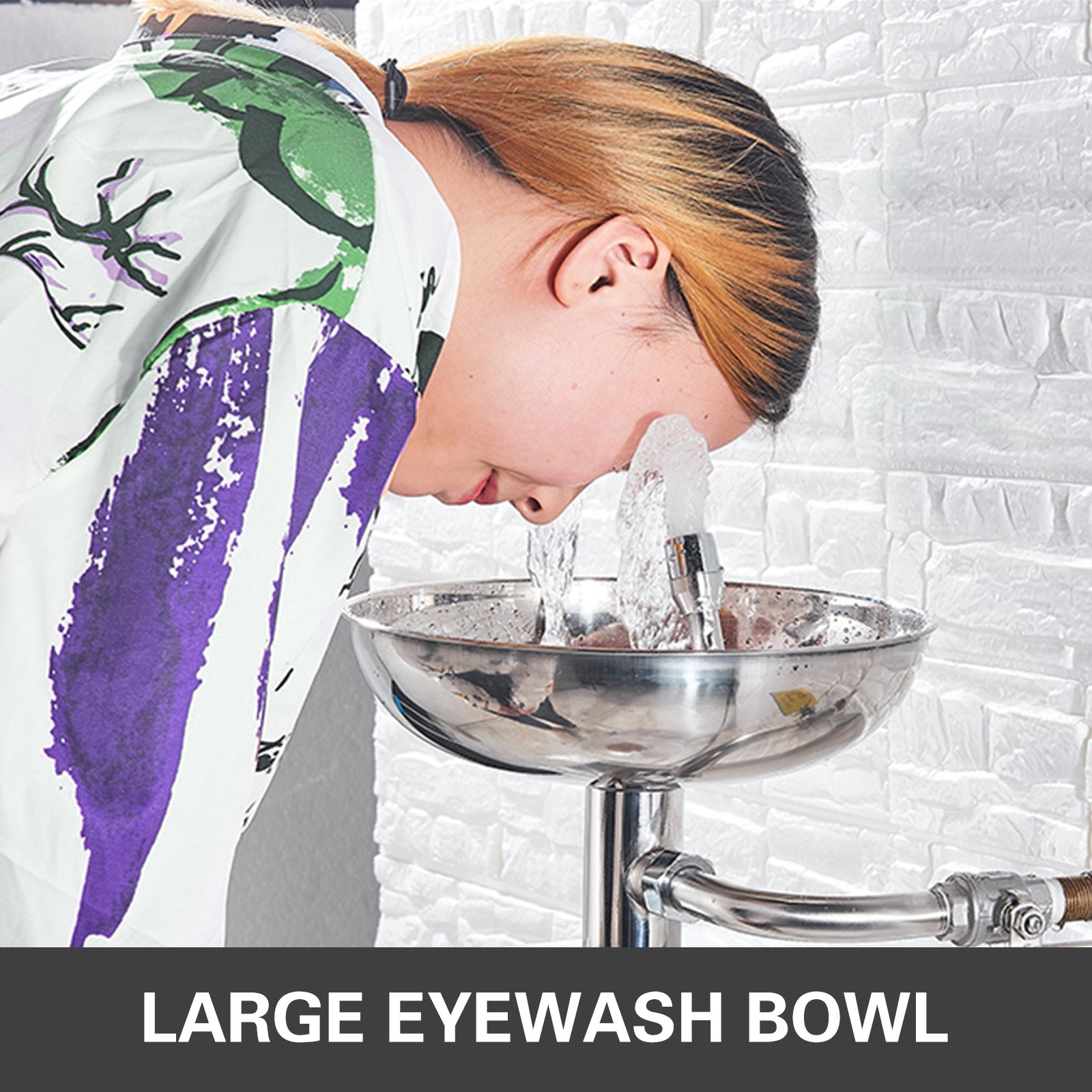 Emergency Eyewash Eye Wash Station Safety Combination Shower Stainless Steel