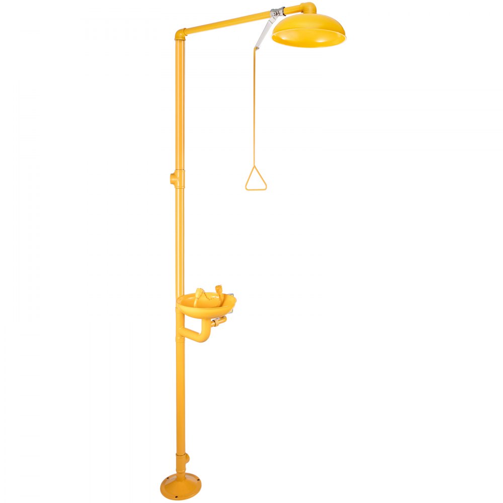 VEVOR Faucet Eye Wash Aerated Spray 304 Stainless Steel Emergency Eye Wash Station Combination 12L/min Eye Wash Safety with Large Eye Wash Bowl for Emergency Cleaning