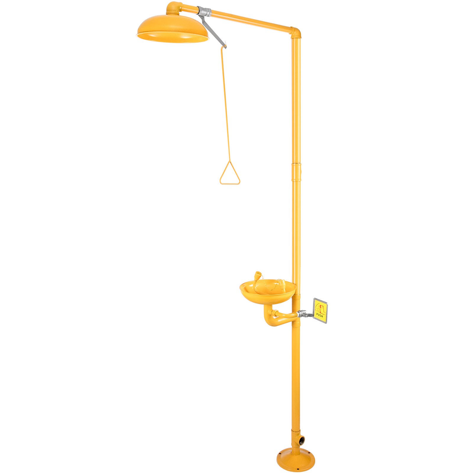 VEVOR Faucet Eye Wash Aerated Spray 304 Stainless Steel Emergency Eye Wash Station Combination 12L/min Eye Wash Safety with Large Eye Wash Bowl for Emergency Cleaning