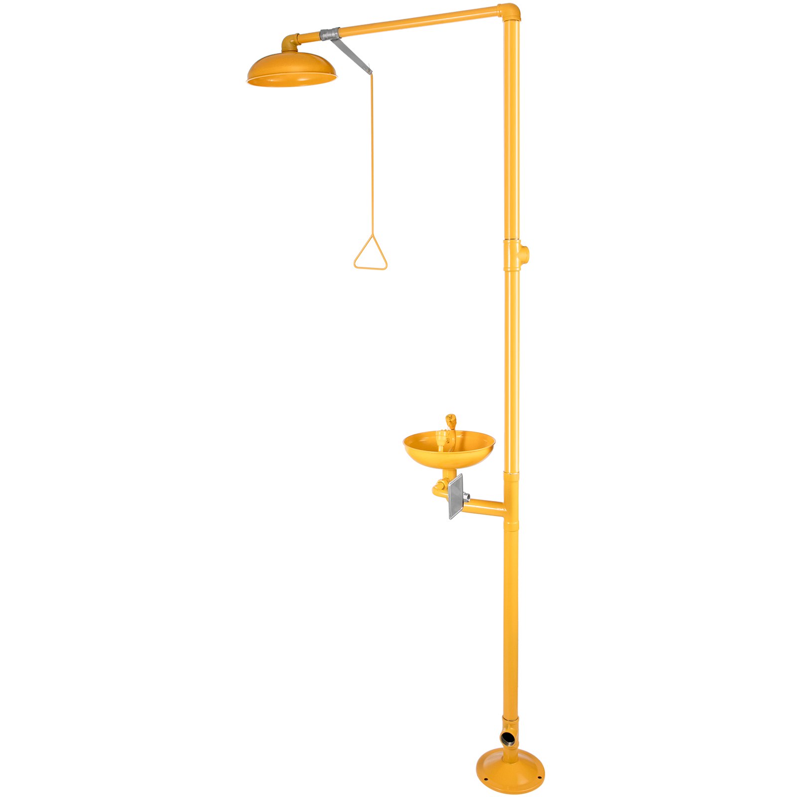 VEVOR Faucet Eye Wash Aerated Spray 304 Stainless Steel Emergency Eye Wash Station Combination 12L/min Eye Wash Safety with Large Eye Wash Bowl for Emergency Cleaning