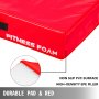 VEVOR 6 inch Barbell Crash Cushion Pads, Weightlifting Protector Falling Pads,Red Cushioned Foam Mat,for Olympic Weightlifting,One Pair