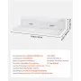 VEVOR Washer Dryer Countertop with Shelf, 137 x 69.9 cm Wooden Washer and Dryer Topper with 2 Drawers & Hooks, Laundry Machine Topper for Laundry Closet Pantry Counter Organization and Storage, White